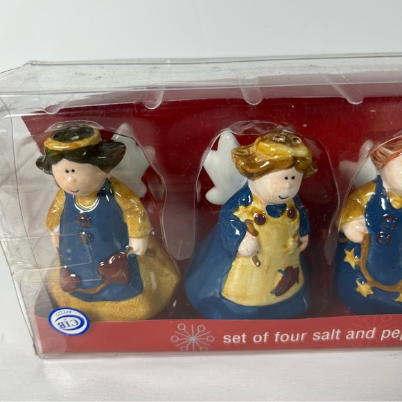 Kitchen Angels Salt and Pepper Shakers Instead Of Four Porcelain Angels In Box - Picture 2 of 6